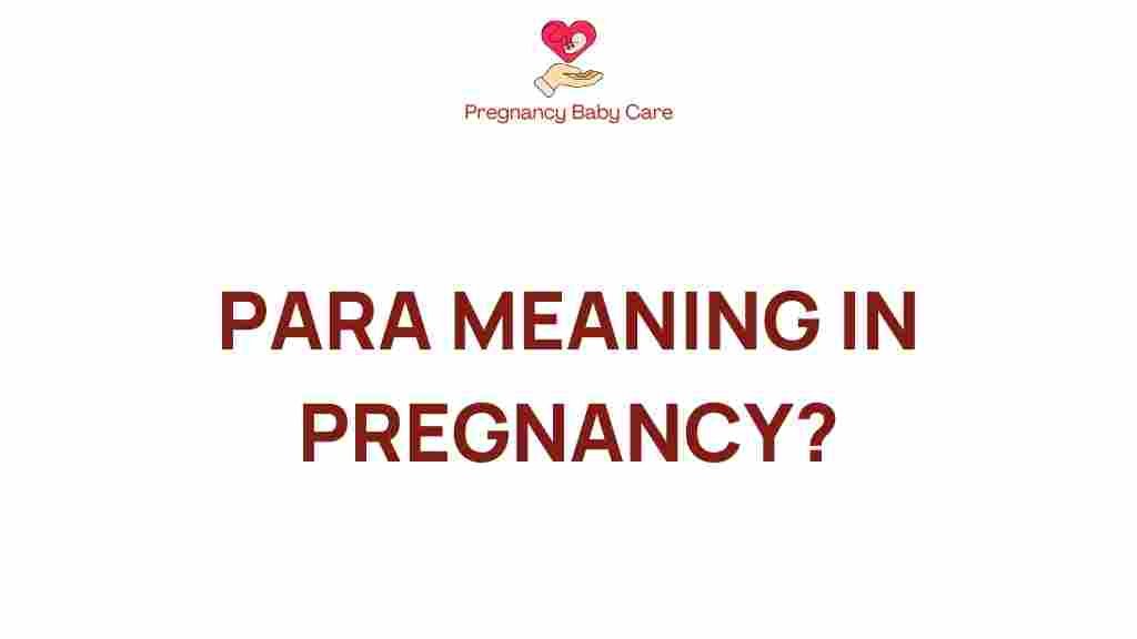 para-meaning-in-pregnancy